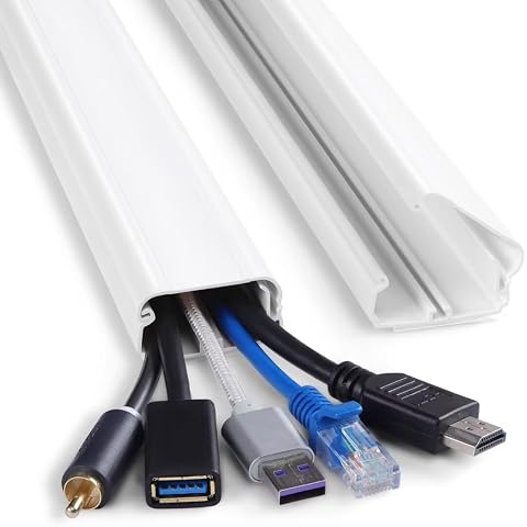Goulotte cache-câbles pour fils de télévision
